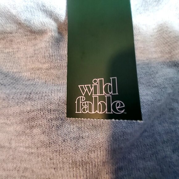 Wild Fable Heather Gray Button-Up Cardigan   Size Large  With Rose Embroidery - Picture 8 of 11